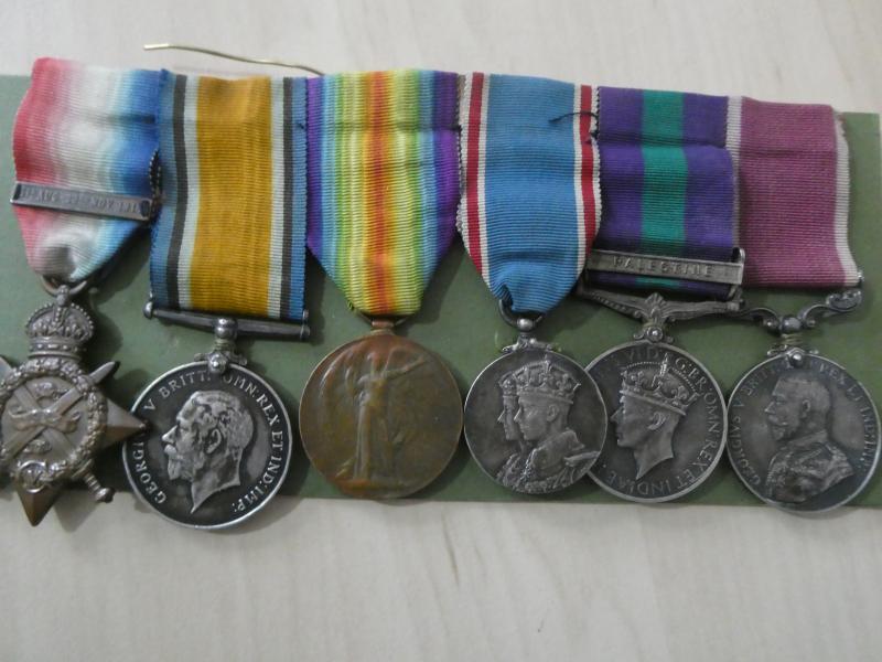 1914 STAR AND BAR TRIO- LONG SERVICE GROUP OF SIX TO DORAN-SOUTH WALES BORDERERS