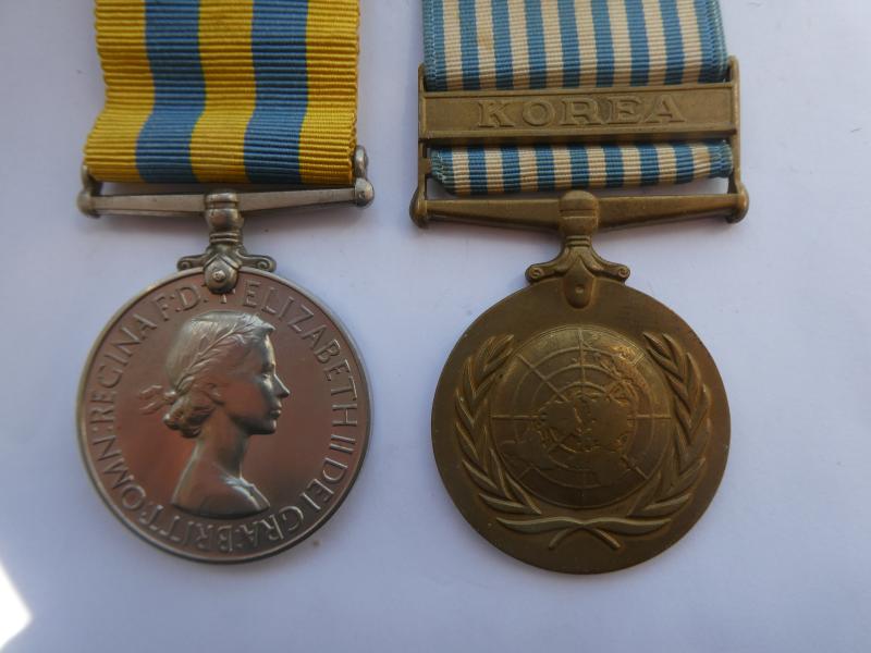 QUEENS KOREA AND UNITED NATIONS KOREA MEDALS -TO TONER ROYAL NORFOLK REGIMENT