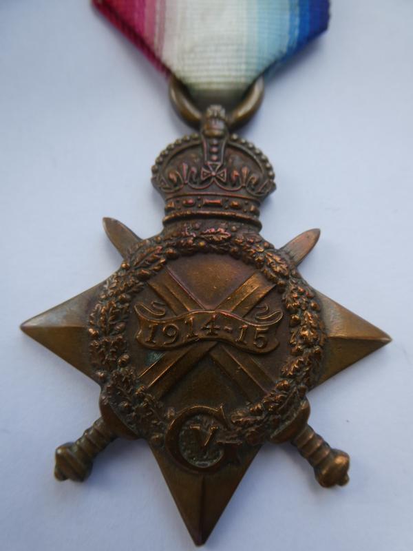 1914/15 STAR TO CLARKE-SERVED AS AN ORDERLY-BRITISH RED CROSS AND ORDER OF ST JOHN