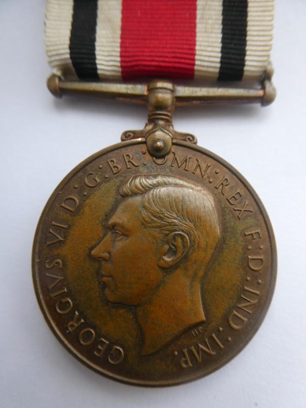 SPECIAL CONSTABULARY MEDAL TO JOHN F ADAMS