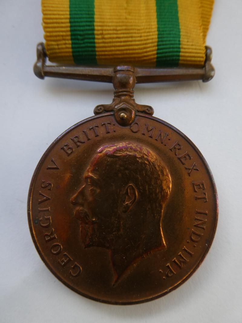 TERRITORIAL FORCE WAR MEDAL TO BLAIR-ROYAL ENGINEERS-FROM PAISLEY-SCOTLAND WOUNDED IN  RIGHT LEG (GUNSHOT WOUND)