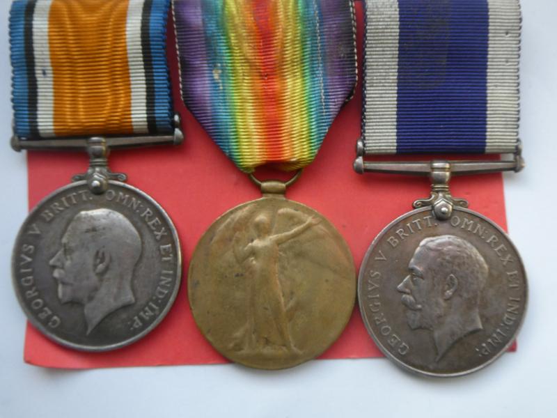 BRITISH WAR AND VICTORY MEDALS AND NAVAL LONG SERVICE MEDAL TO ELLIOT H.M.S. GREENWICH