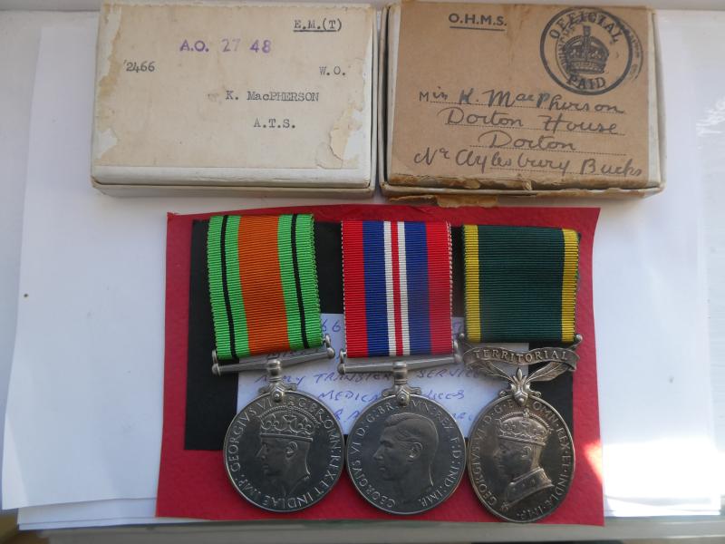 GROUP OF THREE TO WARRANT OFFICER CLASS 2 K.MACPHERSON A.T.S.
