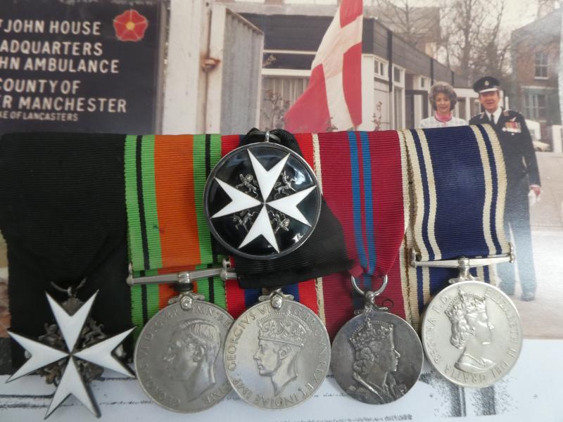 ORDER OF ST JOHN GROUP OF SIX TO INSPECTOR-LATER TEMPORARY CHIEF CONSTABLE  GEOFFREY SPENCER ROYAL AIR FORCE AND LANCASHIRE CONSTABULARY