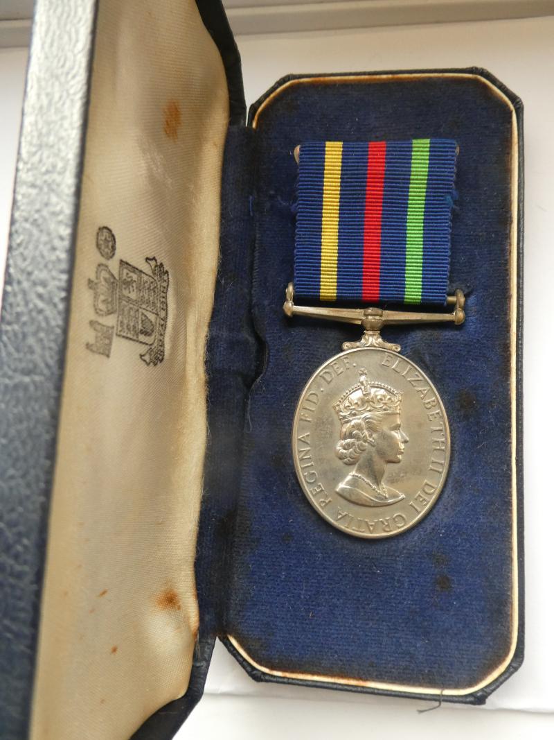 CIVIL DEFENCE LONG SERVICE MEDAL-INN BOX OF ISSUE
