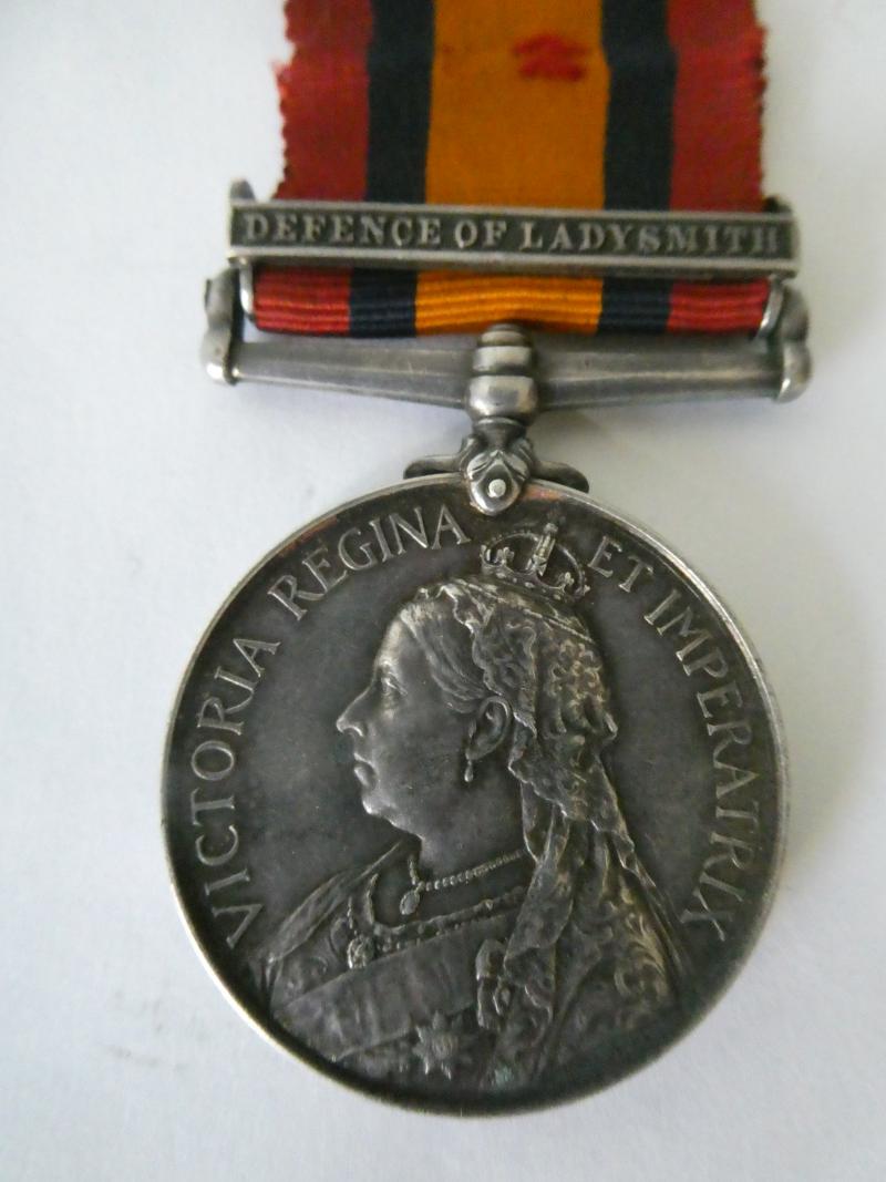 QUEEN'S SOUTH AFRICA MEDAL-DEFENCE OF LADYSMITH-ARMOURER SERGT DUNCAN-ARMY ORDNANCE CORPS