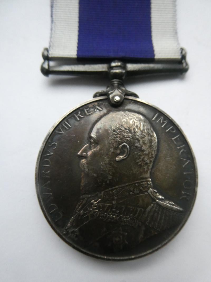 EDWARD VII ROYAL NAVY LONG SERVICE AND GOOD CONDUCT MEDAL TO DOBSON H.M.COASTGUARD