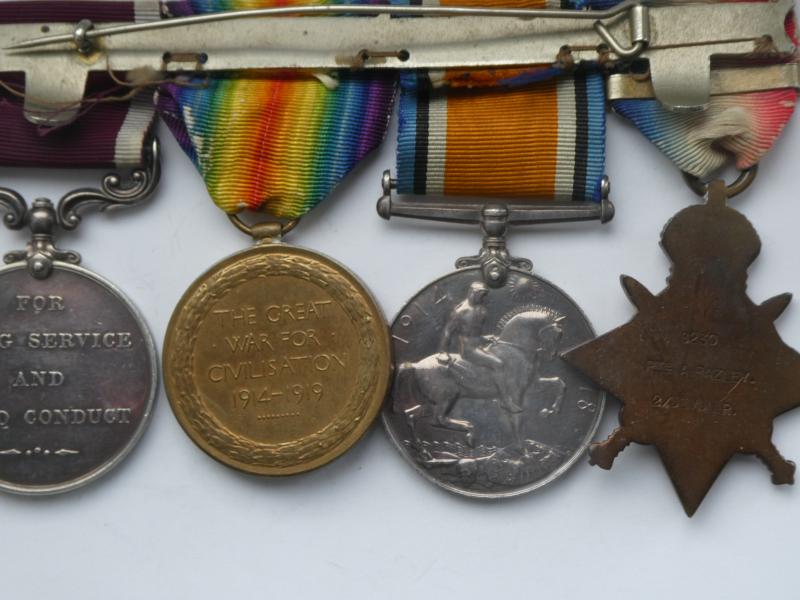 LONG SERVICE GROUP OF FOUR TO BAZLEY-DEVON REGT