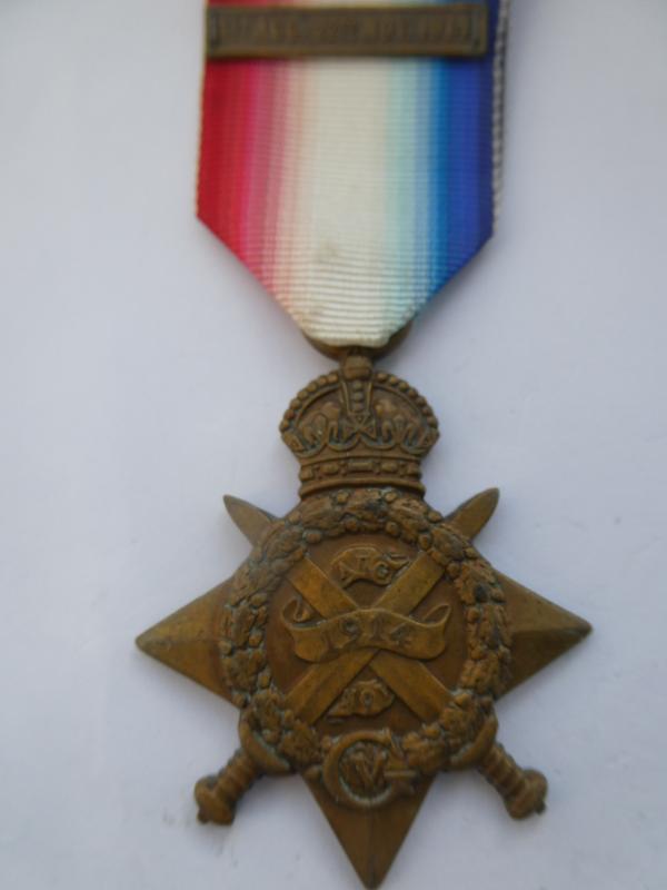 1914 STAR AND GENUINE AUG-NOV CLASP-TO LOANE-NORFOLK REGIMENT-DIED OF WOUNDS ON 2ND MARCH 1915