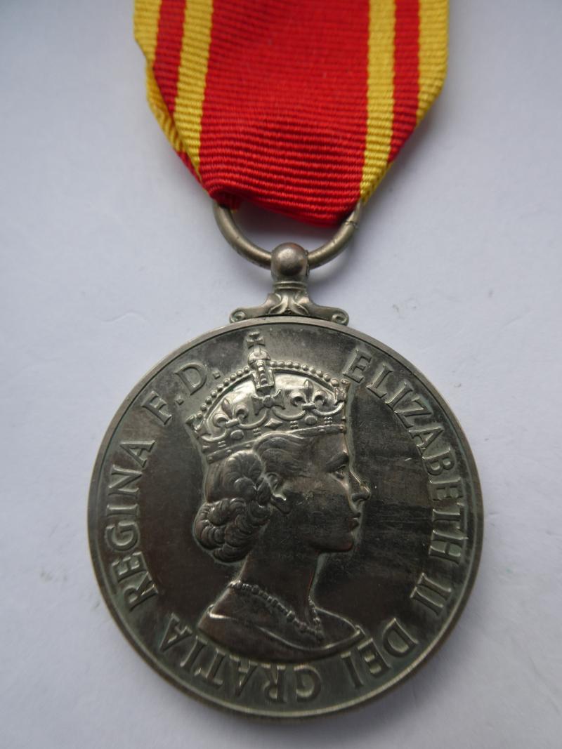FIRE BRIGADE EXEMPLARY SERVICE MEDAL-TO SUB-OFFICER GIBBS