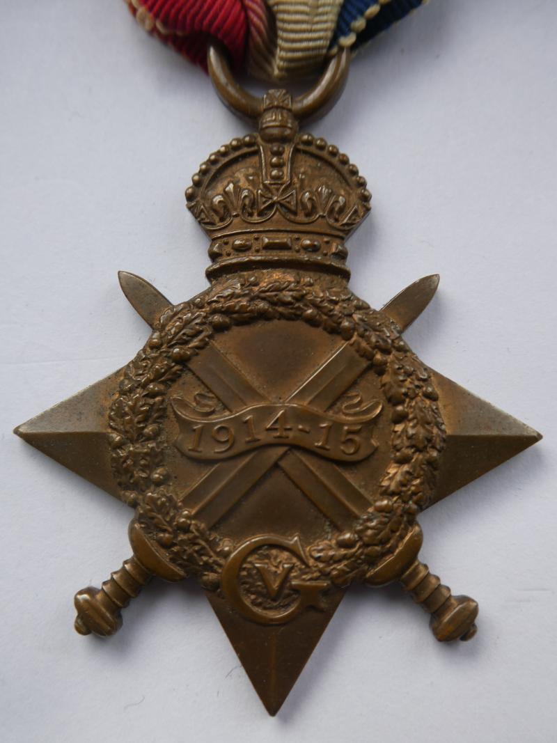 1914/15 STAR-TO CHALMERS PUBLIC SCHOOLS  BTN MIDDLESEX REGT
