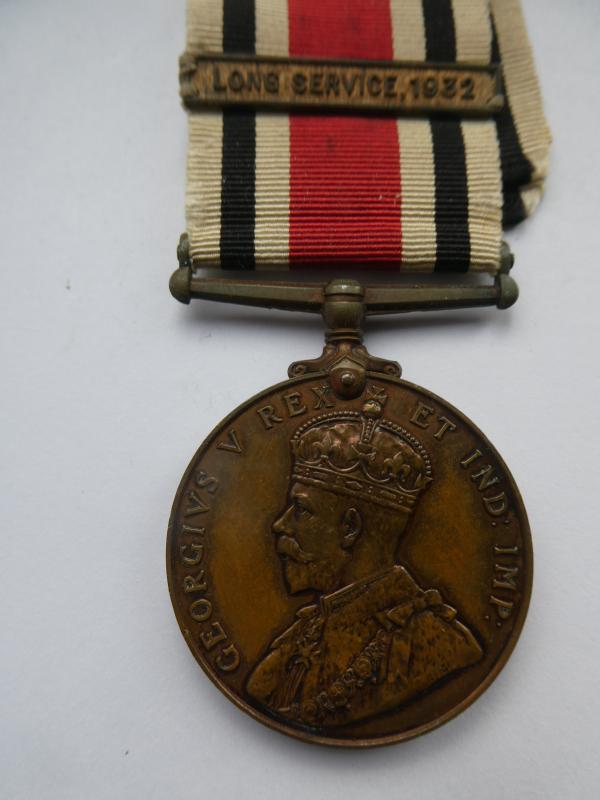 SPECIAL CONSTABULARY MEDAL-TO ARTHUR NAYLOR-WITH CLASP FOR LONG SERVICE 1932