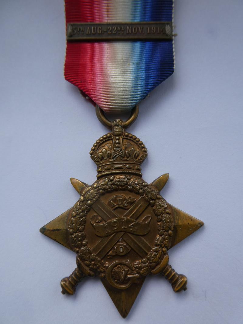 A RARE 1914 ELOUGES CASUALTY TO CLARKE-1/NORFOLK REGIMENT-KILLED IN ACTION ON 24TH AUGUST 1914