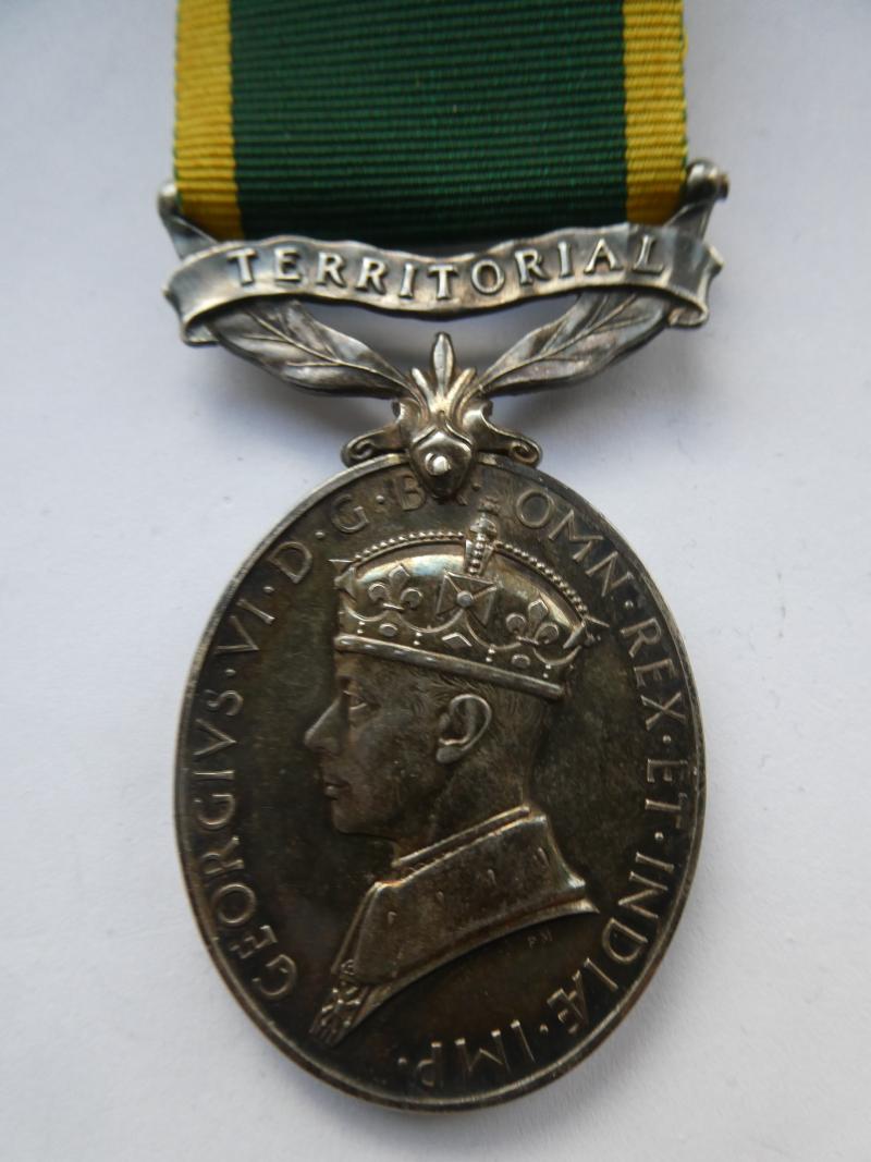TERRITORIAL EFFICIENCY MEDAL-TO SJT ROE-ROYAL ARTILLERY