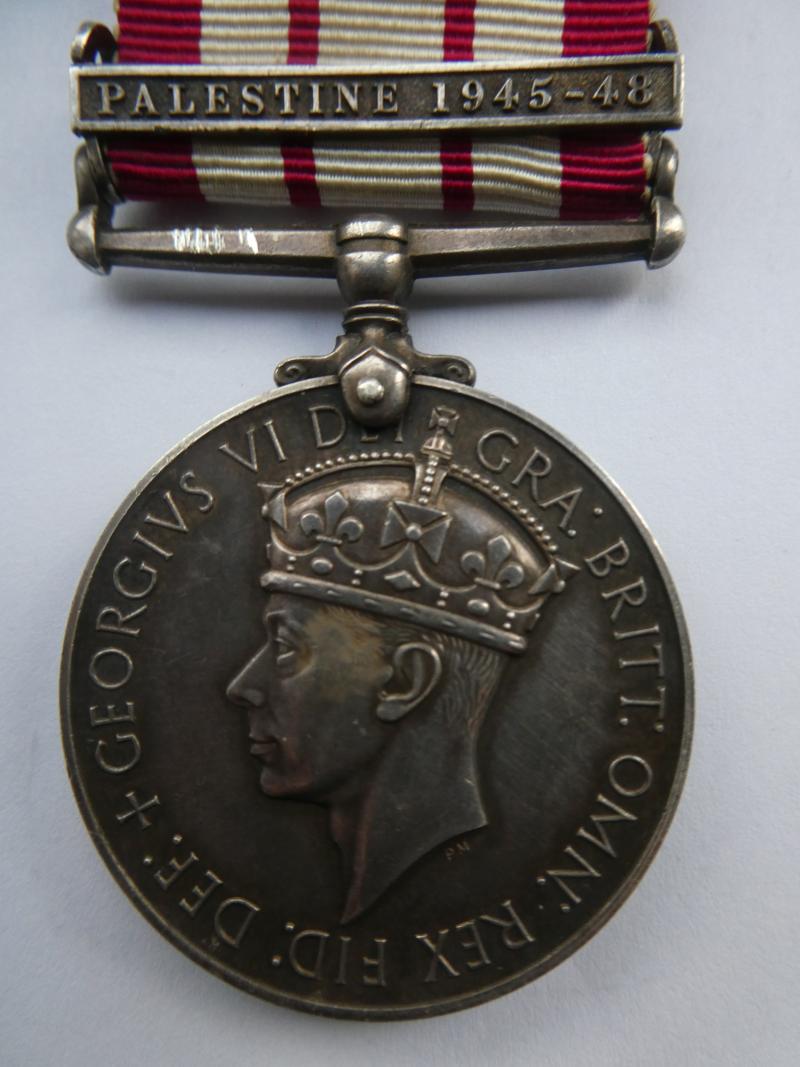 NAVAL GENERAL SERVICE MEDAL-CLASP PALESTINE 1945-48-TO ABEL ROYAL NAVY