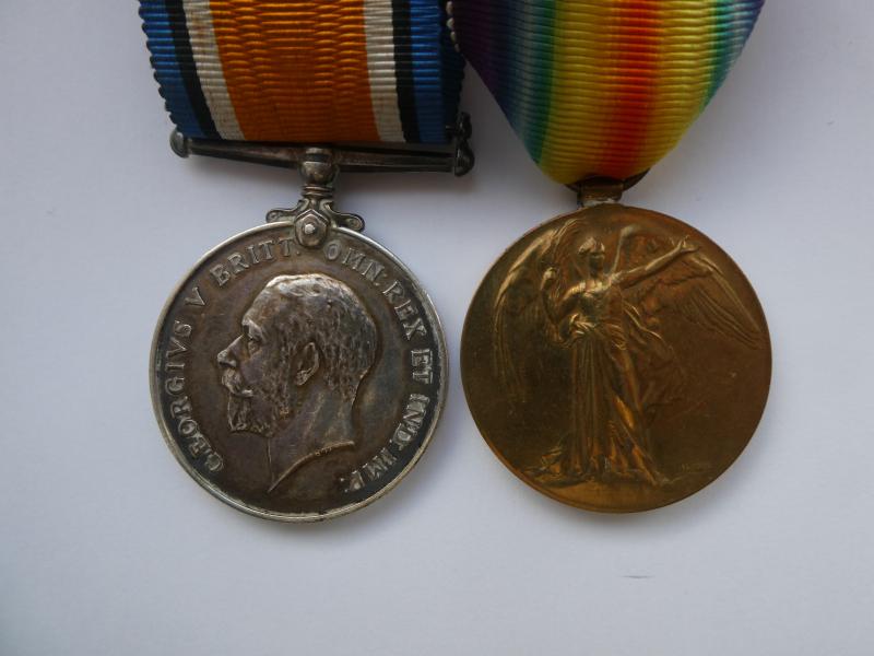 BRITISH WAR AND VICTORY MEDALS-TO BAKER-LIVERPOOL REGT