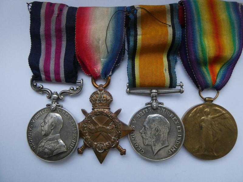 ITALIAN THEATRE  MILITARY MEDAL GROUP OF FOUR TO SJT PLUMRIDGE-OXFORDSHIRE BTN OX AND BUCKS LIGHT INFANTRY