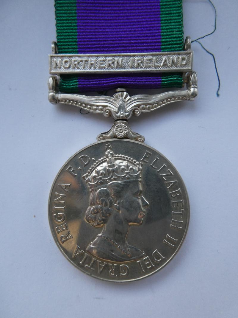 CAMPAIGN SERVICE MEDAL-NORTHEN IRELAND-TO JOHNSON -ROYAL REGIMENT OF FUSILIERS