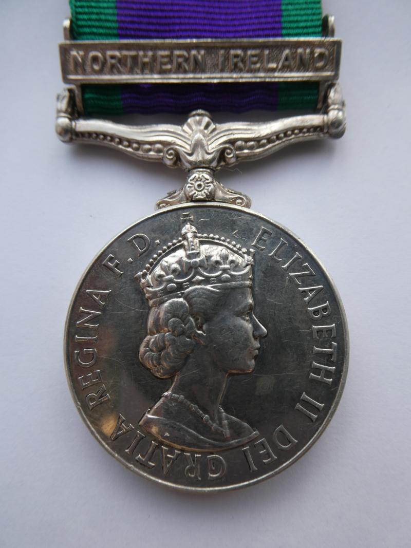 CAMPAIGN SERVICE MEDAL-CLASP NORTHERN IRELAND-TO SHEATH-HAMPSHIRE REGT