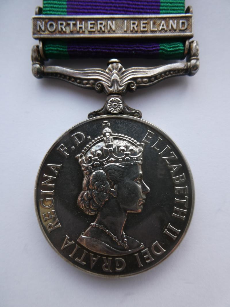 CAMPAIGN SERVICE MEDAL-CLASP NORTHERN IRELAND-TO MORGAN- REME