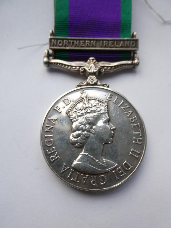 CAMPAIGN SERVICE MEDAL-CLASP NORTHERN IRELAND-TO GUARDSMAN LOGIE-WELSH GUARDS