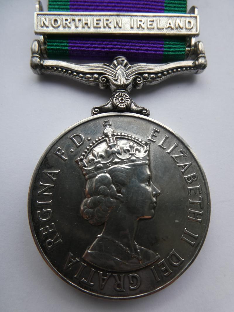 CAMPAIGN SERVICE MEDAL-CLASP NORTHERN IRELAND-TO FREELOVE-SCOTS GUARDS