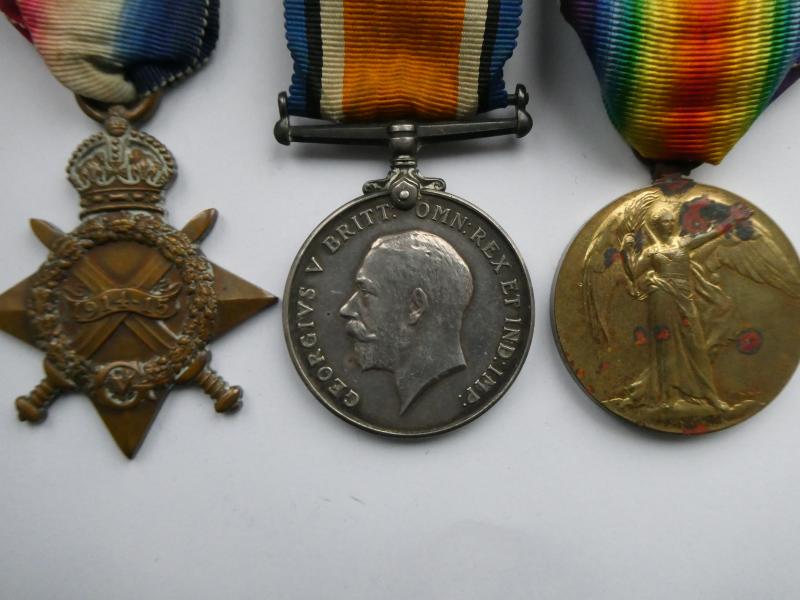 1914/15 STAR TRIO TO CARELESS SUFFOLK REGT/SUFFOLK YEOMANRY
