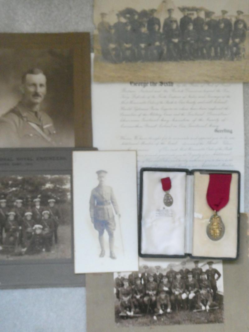 ORDER OF THE BATH (CIVIL DIVISION) COMPANIONS BADGE IN BOX OF ISSUE-WITH AN ARCHIVE OF ORIGINAL PHOTOS, DOCUMENTS,ETC-TO HAROLD SEPTIMUS BURN-CB,M.C.,T.D.-SERVED WITH THE WELSH DIVISIONAL ENGINEERS