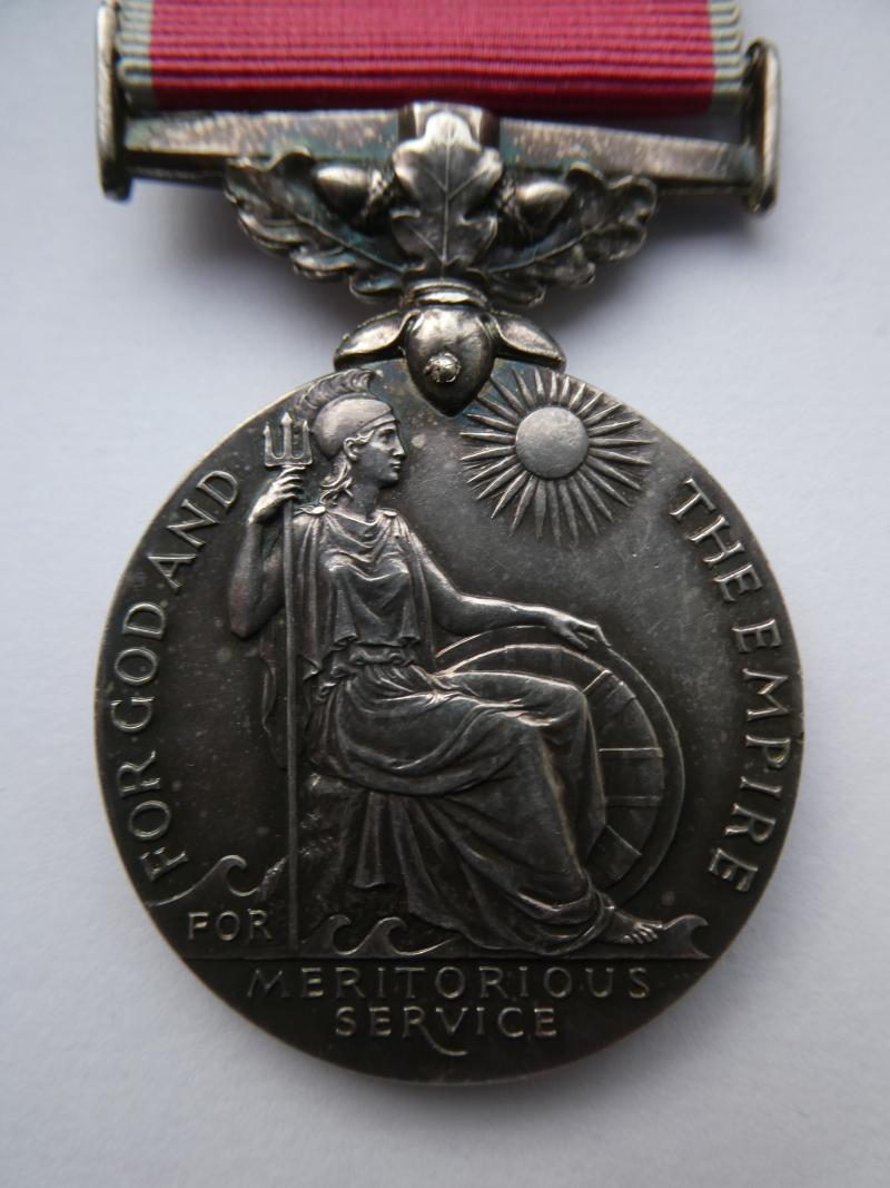 BRITISH EMPIRE MEDAL-TO JOHN ROBERTSON-BUOY FOREMAN-GRANTON HARBOUR-NORTHERN LIGHTHOUSE BOARD