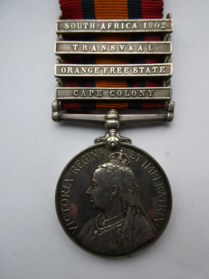 QUEENS SOUTH AFFRICA MEDAL-TO WILTON- 3RD VOLUNTEER SERVICE COMPANY NORFOLK REGT-LIVED AT SHERINGHAM NORFOLK