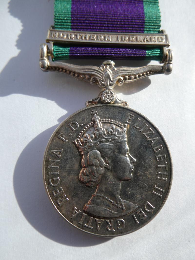 CAMPAIGN SERVICE MEDAL-NORTHERN IRELAND- TO SEYMOUR-ROYAL GREEN JACKETS