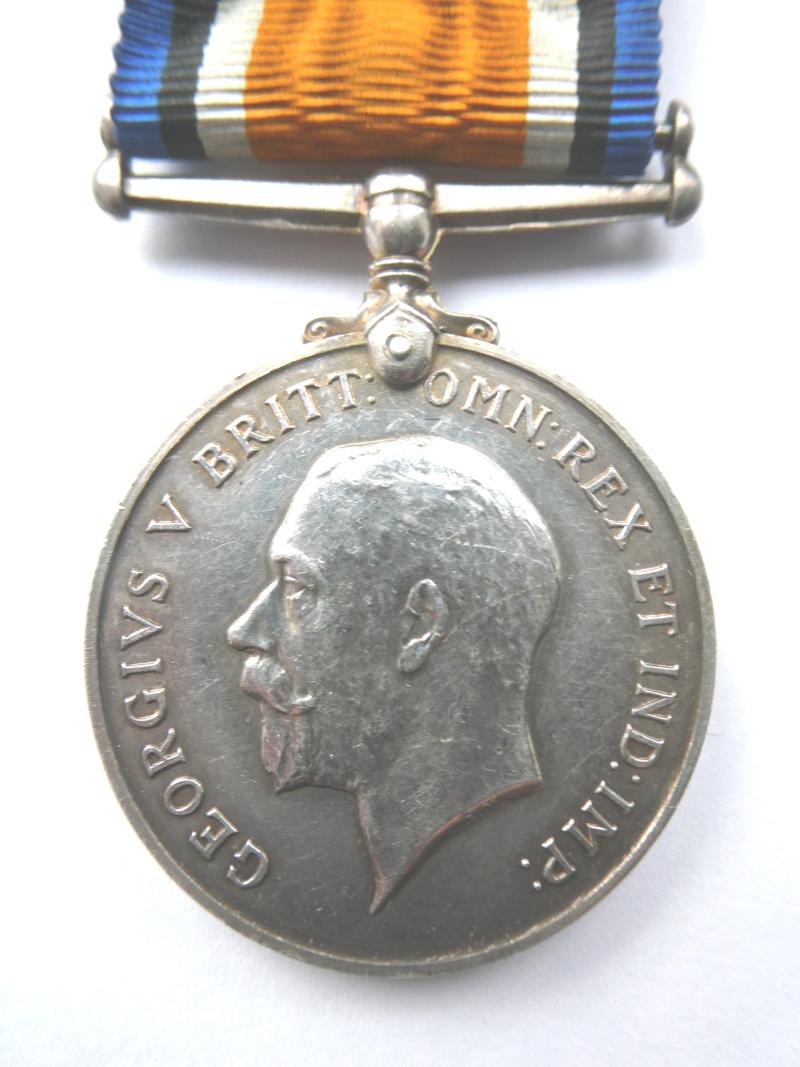 BRITISH WAR MEDAL-TO HENLEY- 1ST/5TH BTN SUFFOLK REGIMENT-KILLED IN ACTION ON 7TH SEPTEMBER 1915 AT GALLIPOLI