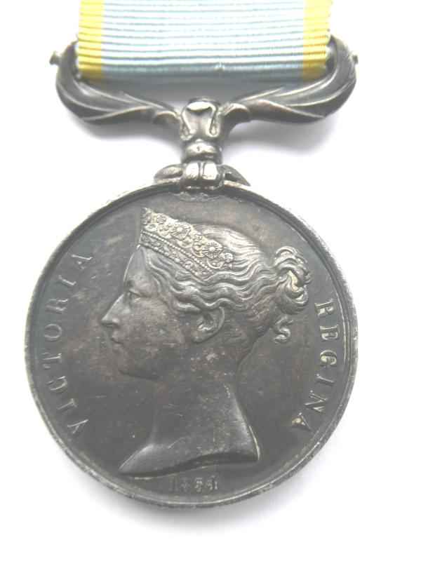 CRIMEA MEDAL-UNNAMED AS ISSUED TO THE ROYAL NAVY AND ROYAL MARINES