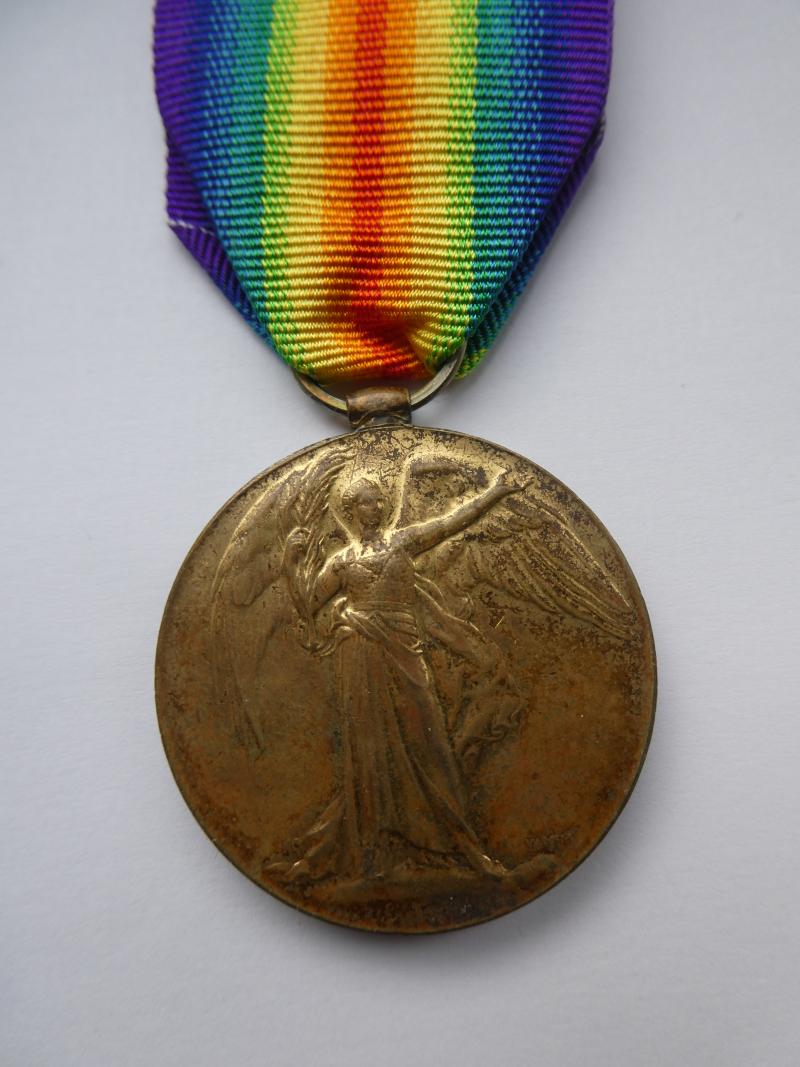 VICTORY MEDA.L TO MORGAN-CHESHIRE REGT-KILLED IN ACTION 02/05/1915