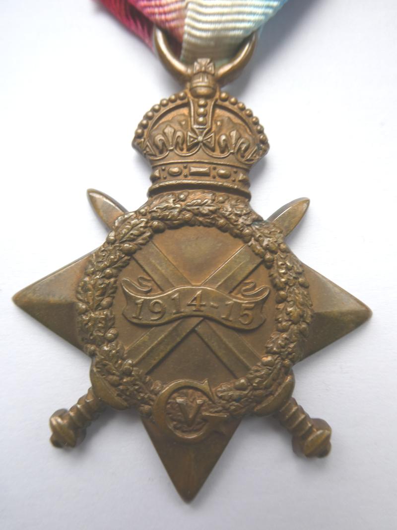 1914/15 STAR-TO LOUCH-15 LONDON REGT-LATER COMMISSIONED INTO THE MIDDLESEX REGT
