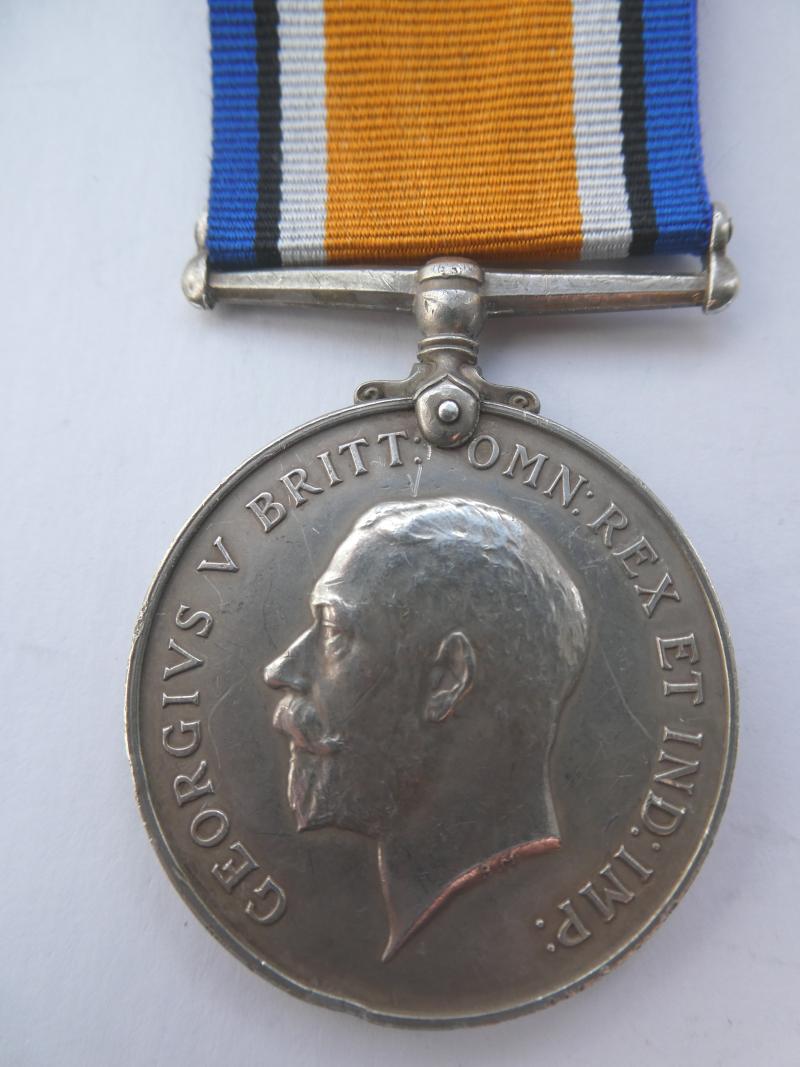 BRITISH WAR MEDAL TO GOTHARD-ROYAL DUBLIN FUSIIERS DIED 10TH MAY 1919-BURIED AT SALFORD CEMETERY
