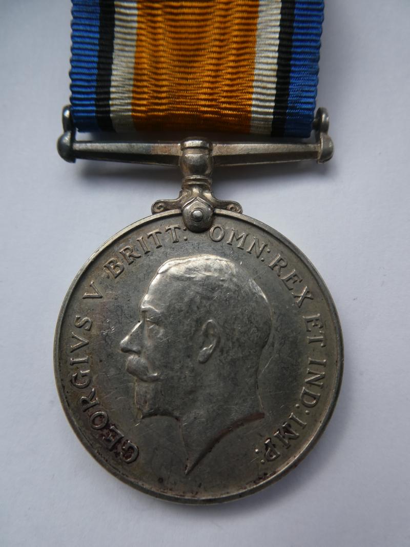 BRITISH WAR MEDAL-TO HART-EAST SURREY REGT-KILLED IN ACTION ON 12TH MARCH 1915