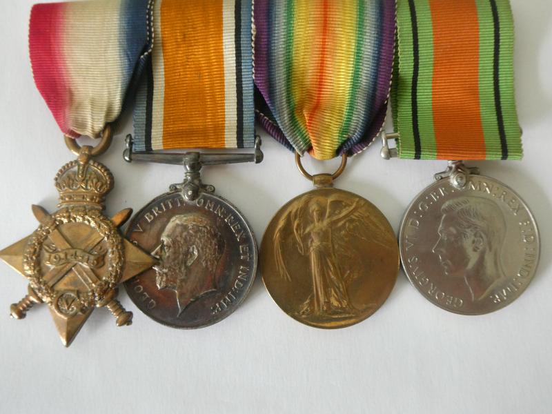 1914/15 STAR TRIO-TO BEWLEY-DEBYSHIRE YEOMANRY