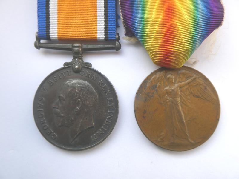 BRITISH WAR AND VICTORY MEDALS TO HADDY-8TH LONDONS (POST OFFICE RIFLES)