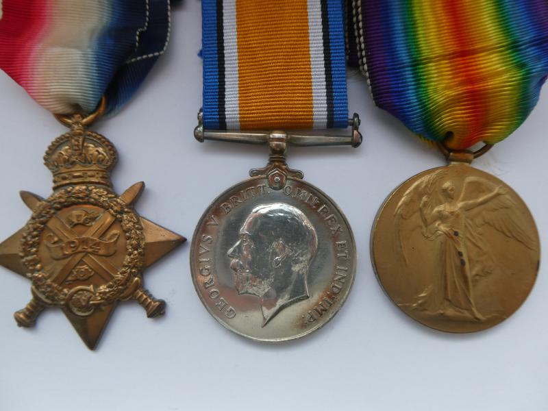 1914 STAR TRIO-TO HOUCHEN-NORFOLK REGT