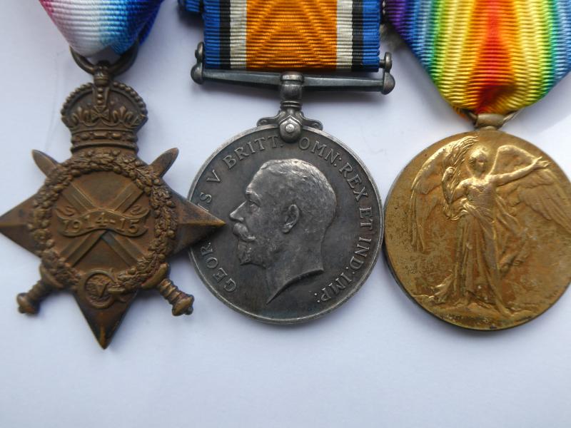 1914/15 STAR TRIO TO BANKS-ARMY CYCLISTS CORPS