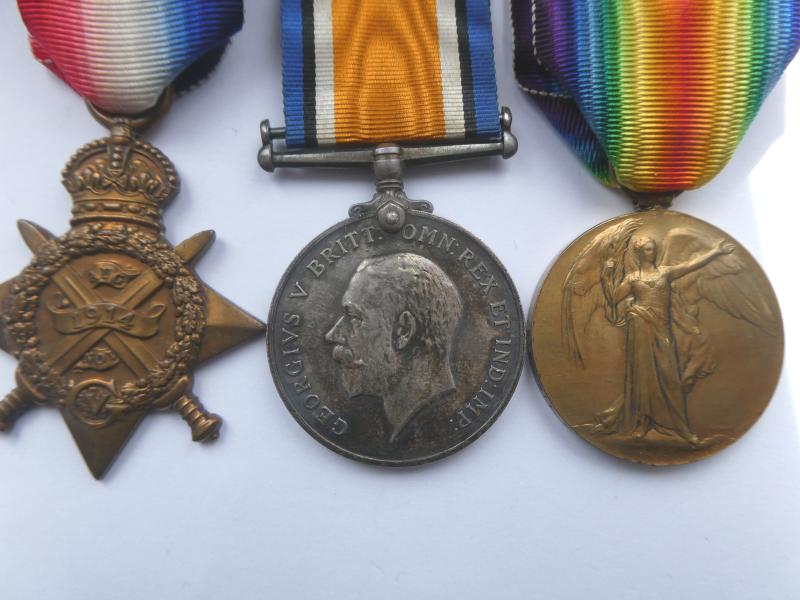 1914 STAR TRIO TO DRAY-DEVON REGIMENT