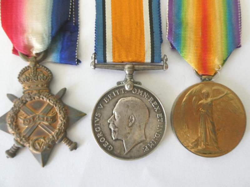 1914/15 STAR TRIO-TO DODSON-10TH HUSSARS