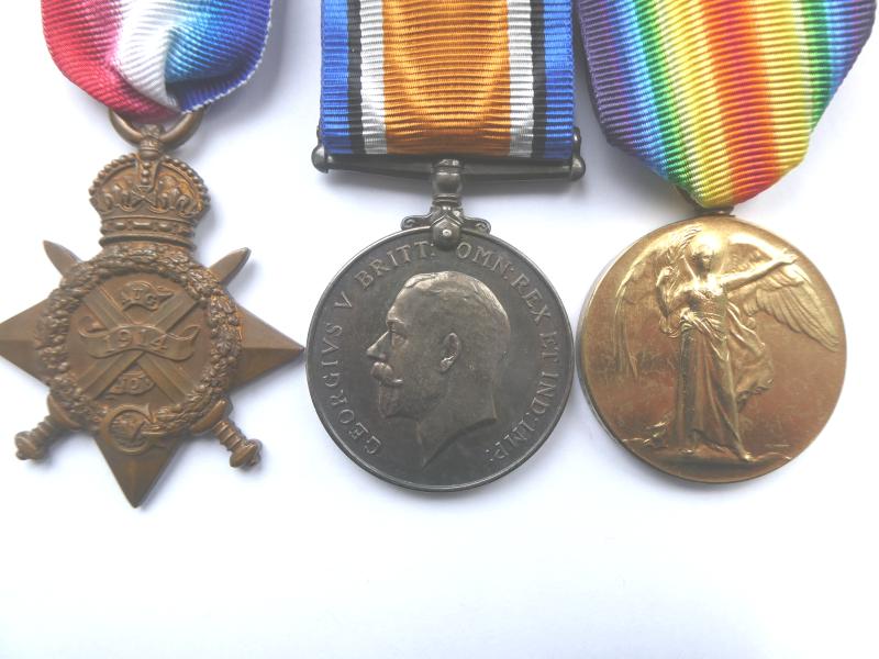 1914 STAR TRIO-TO HAINES-ARMY SERVICE CORPS