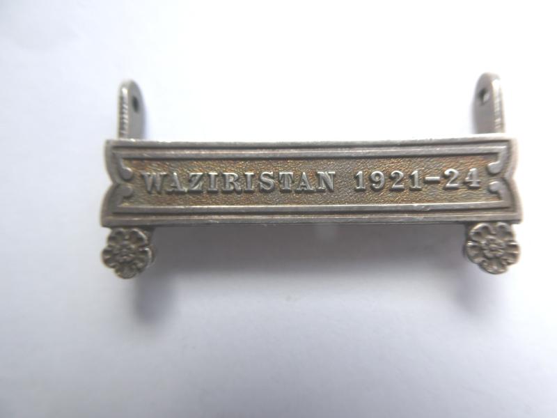 AN ORIGINAL WAZIRISTAN 1921-24 CLASP FOR THE INDIA GENERAL SERVICE MEDAL 1908