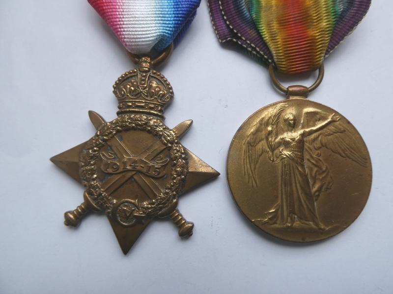 1914/15 STAR AND VICTORY MEDAL-TO NASH-NORFOLK REGT