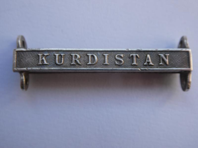 ORIGINAL KURDISTAN CLASP FOR THE GENERAL SERVICE MEDAL 1918-1962