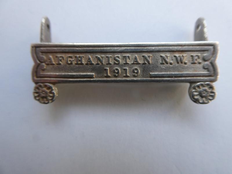 ORIGINAL AFGHANISTAN N.W.F.1919 CLASP FOR THE INDIA GENERAL SERVICE MEDAL 1908