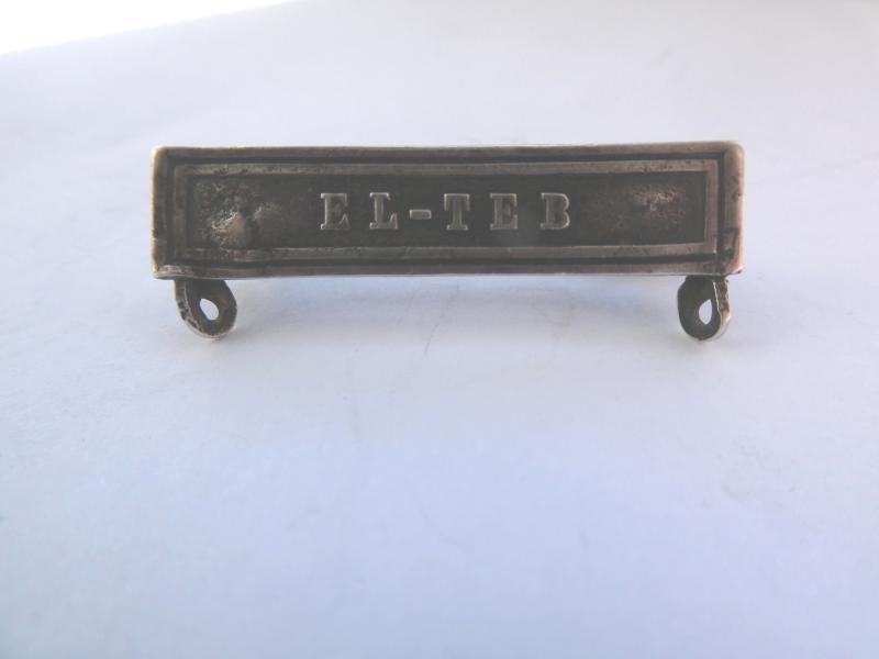 ORIGINAL EL-TEB CLASP FOR THE EGYPT MEDAL-MOUNTED AS A BROOCH