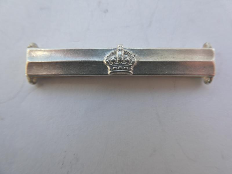 GOOD QUALITY SILVER COPY OF SECOND AWARD CLASP FOR THE MILITARY CROSS